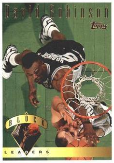 David Robinson #29 - 1995 Topps Magazine Promo League Leaders - San Antonio Spurs