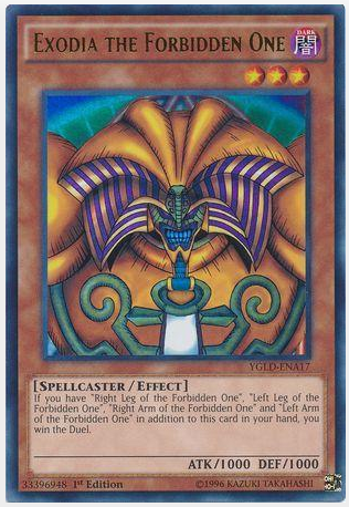Exodia The Forbidden One #YGLD-ENA17 (1st Edition) - Ultra Rare